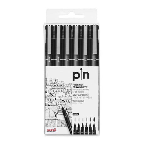 Uni-ball Fineliner Drawing Pens Pack - SCOOBOO - PIN-200 - Fineliner