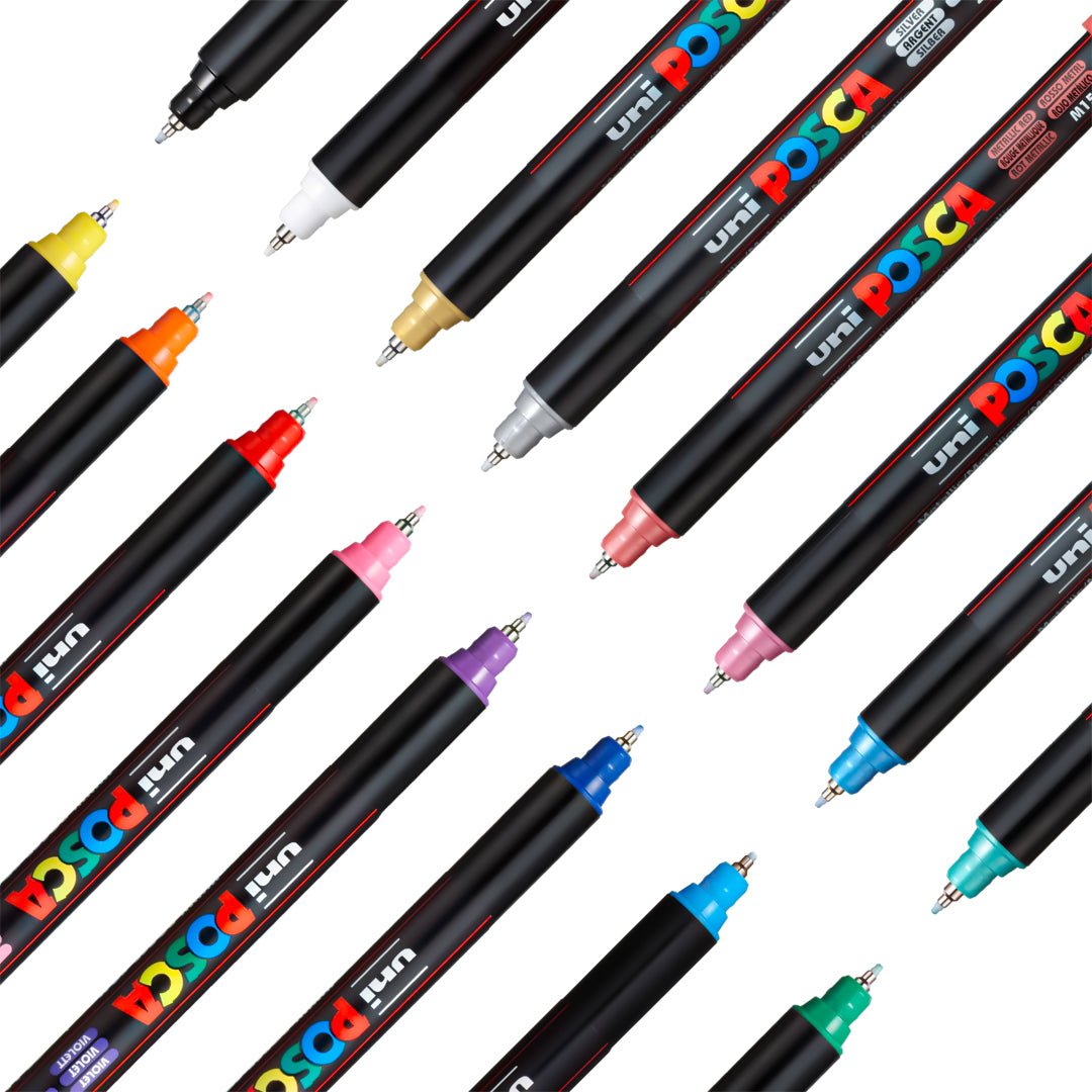 Uni Ball Posca Markers Set - SCOOBOO - Highlighter