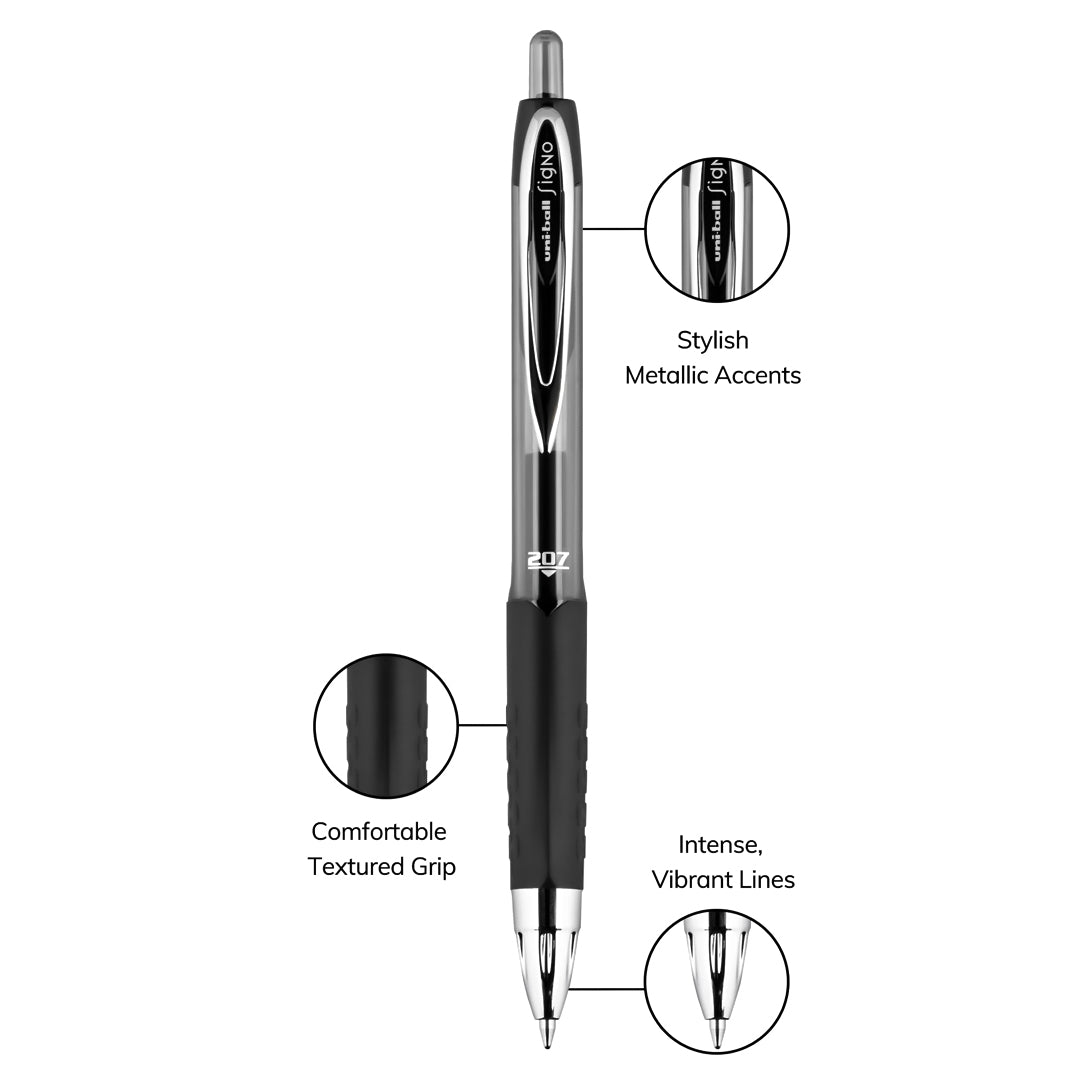 Uni Ball Signo Gel Pen 0.7mm - SCOOBOO - UMN-207 - Gel Pens