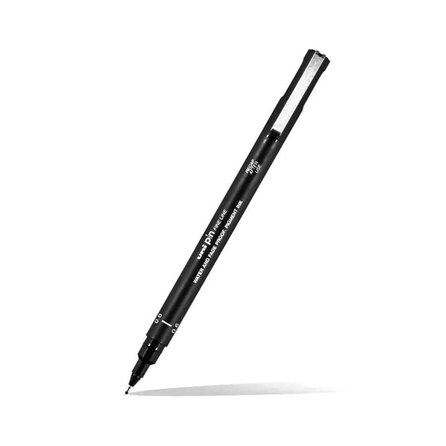 Uni-Ball Uni Pin Fine Line Drawing Pen - Black - SCOOBOO - PIN06-200 - Fineliner