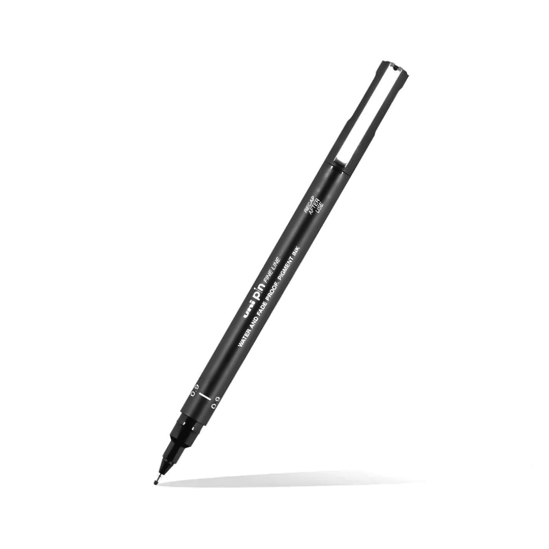 Uni-Ball Uni Pin Fine Line Drawing Pen - Black - SCOOBOO - PIN09-200 - Fineliner