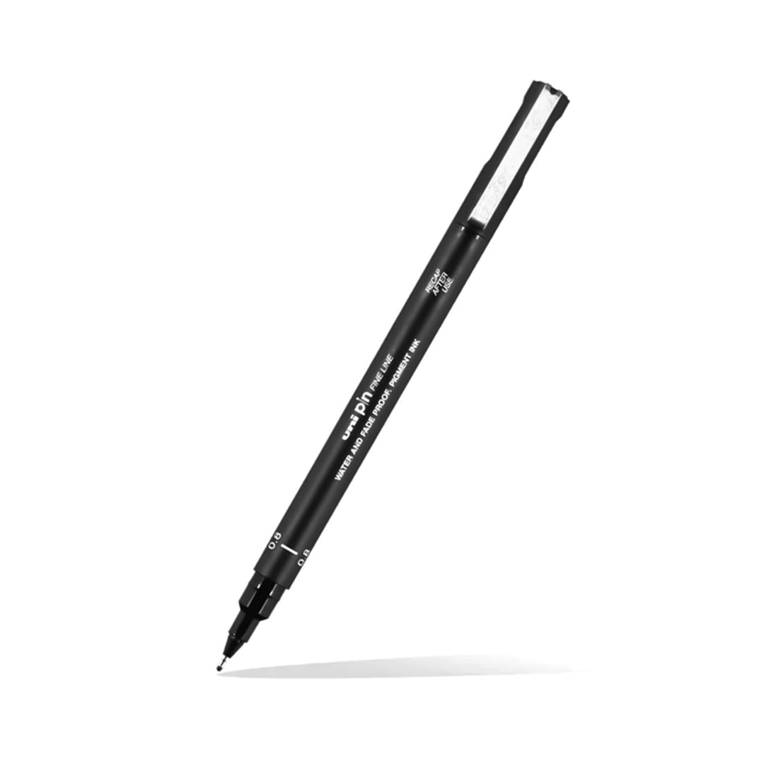 Uni-Ball Uni Pin Fine Line Drawing Pen - Black - SCOOBOO - PIN08-200 - Fineliner