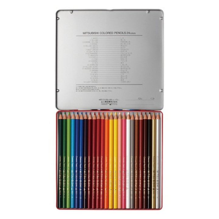 Uni Colored Pencil 880 24 Colors - SCOOBOO - K88024CPN - Coloured Pencils