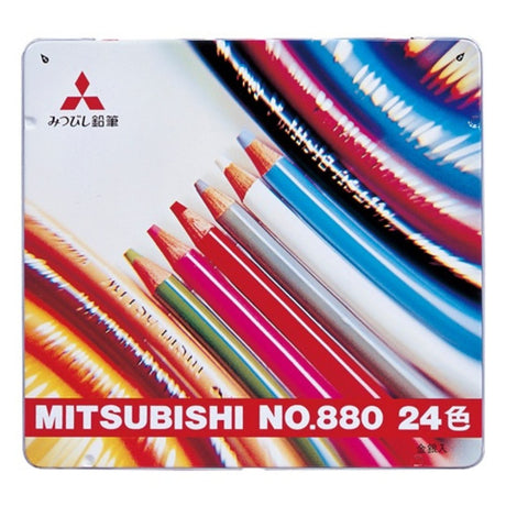 Uni Colored Pencil 880 24 Colors - SCOOBOO - K88024CPN - Coloured Pencils