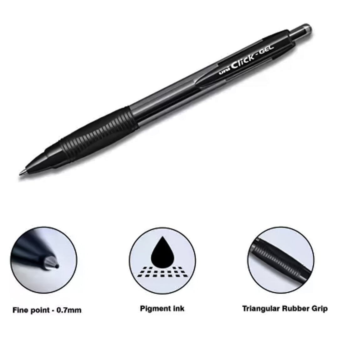 Uniball 0.7mm Click Gel Pen - SCOOBOO - Uni-Ball