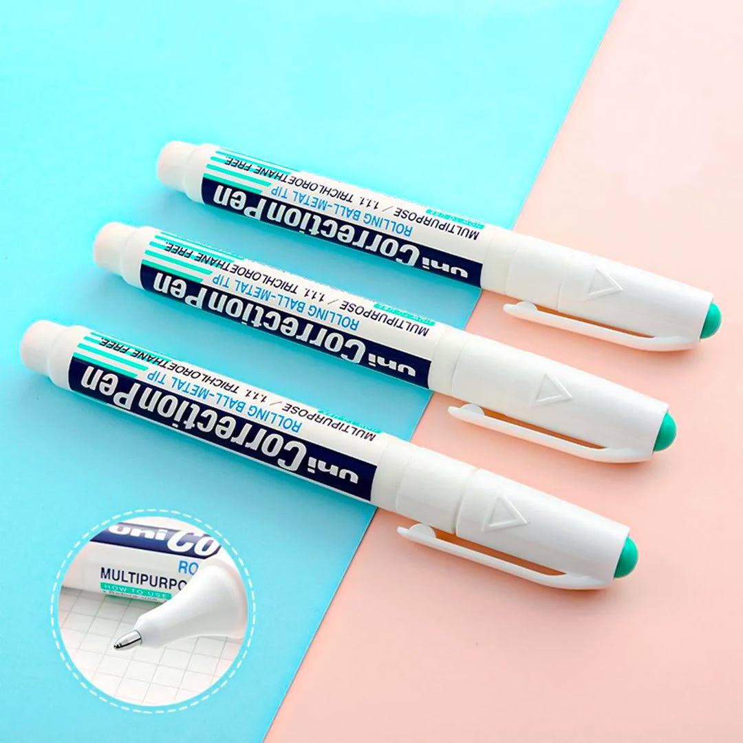 Uniball Correction Pen (White) - SCOOBOO - CLP-300 - Eraser & Correction