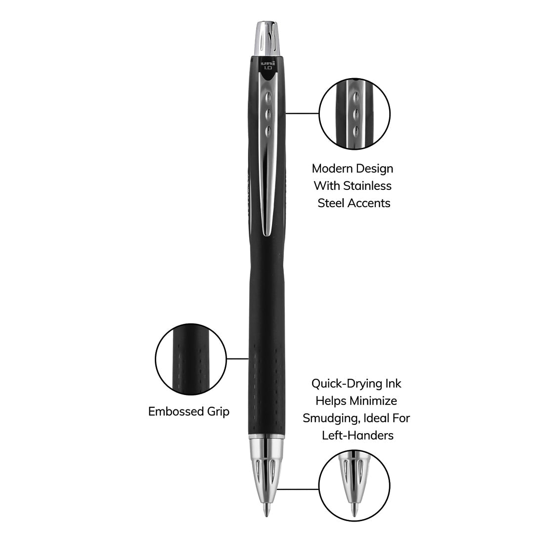 Uniball Jetstream Retractable Roller Ball Pen 1.0mm - SCOOBOO - SXN-210 - Ball Pen