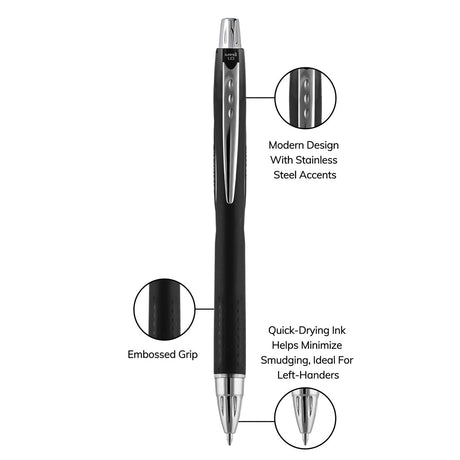 Uniball Jetstream Retractable Roller Ball Pen 1.0mm - SCOOBOO - SXN-210 - Ball Pen