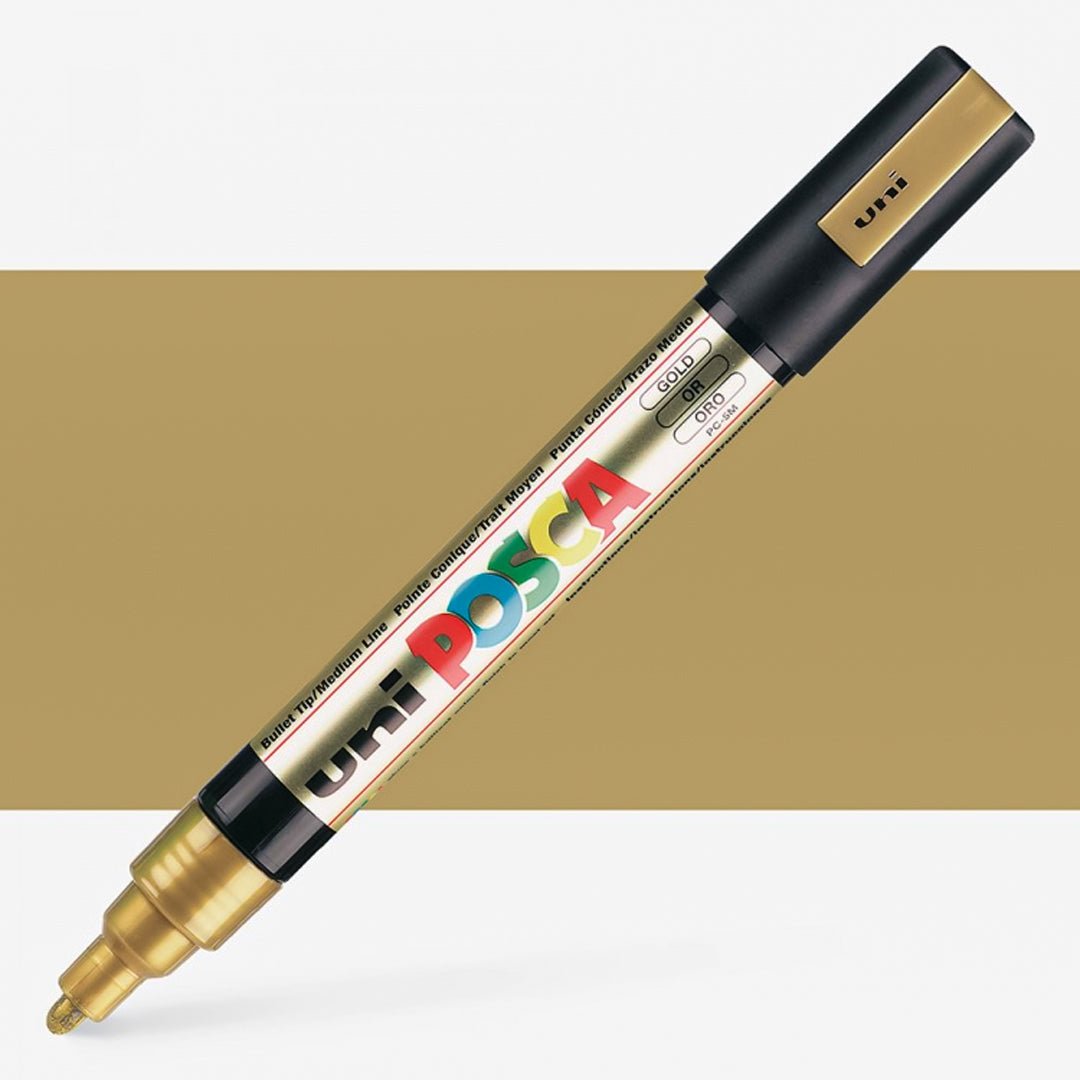 Pc 1m Gold Posca Marker Uni-ball Posca Marker PC 1M In Gold Hobbycraft
