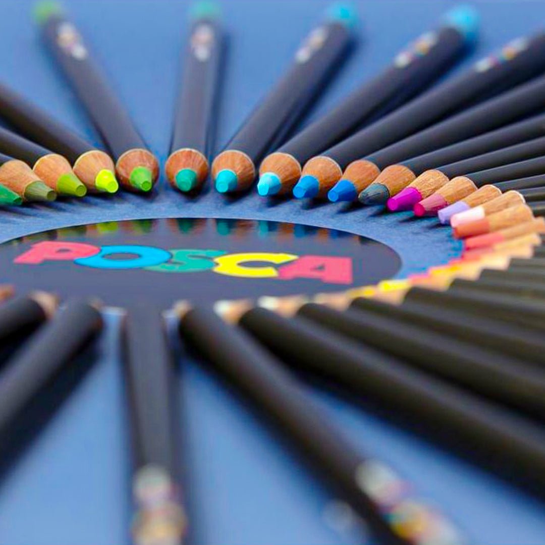 Uniball Se Posca Color Pencils - SCOOBOO - KPE-200 36C - Coloured Pencils