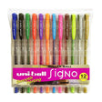 Uniball UM 100 Signo Gel Pen Wallet 0.7mm - SCOOBOO - UM100 - Gel Pens