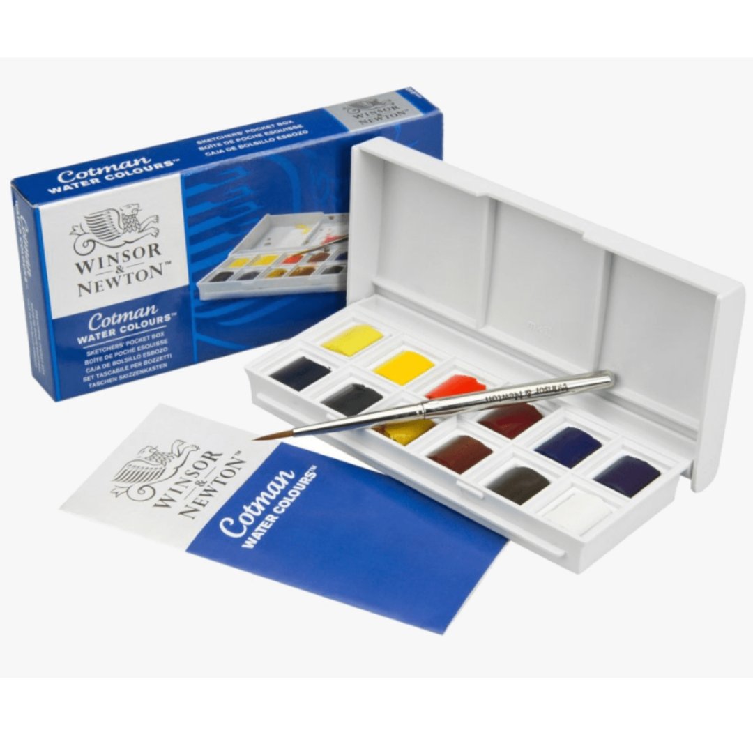 Winsor & Newton Cotman water Colour Pan - SCOOBOO - 0390640 - Water Colors