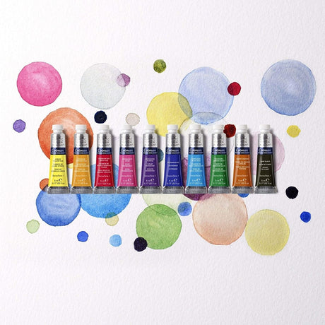 Winsor & Newton Cotman Water Colour - Set of 10 Tubes x 5ml - SCOOBOO - 0390664 - Water Colors