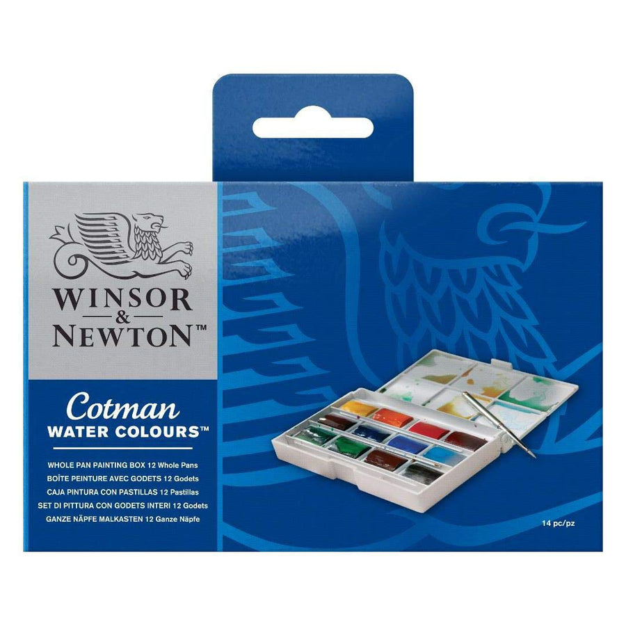 Winsor & Newton Cotman Water Colours (Set Of 14) - SCOOBOO - 0390653 - Water Colors