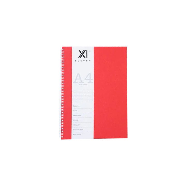 XI Eleven Wiro Bound Notebook-A4 - SCOOBOO - Ruled