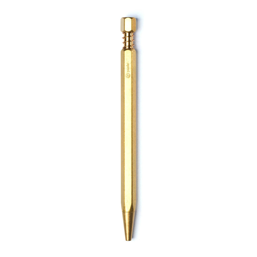 Ystudio Classic Revolve Spring Brass Ballpoint Pen - SCOOBOO - STAT-13-TGM - Ball Pen
