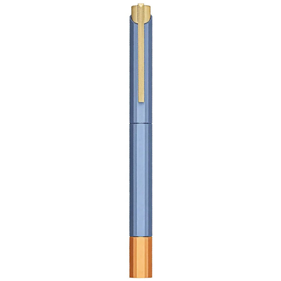Ystudio Glamour Series Evolve Bihex Blue Gin Rollerball Pen - SCOOBOO - STAT57-TGM - Roller Ball Pen