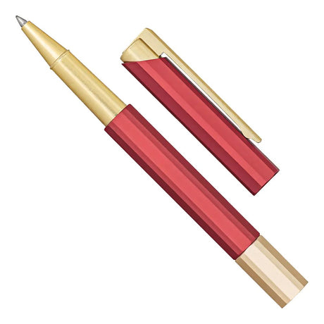 Ystudio Glamour Series Evolve Bihex Marsala Rollerball Pen - SCOOBOO - STAT-55-TGM - Roller Ball Pen