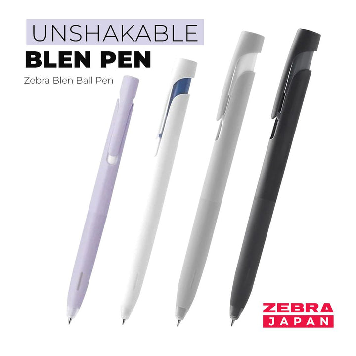 Zebra Blen Ball pen 0.5mm - Black Ink - SCOOBOO - BAS88-GR - Ball Pen