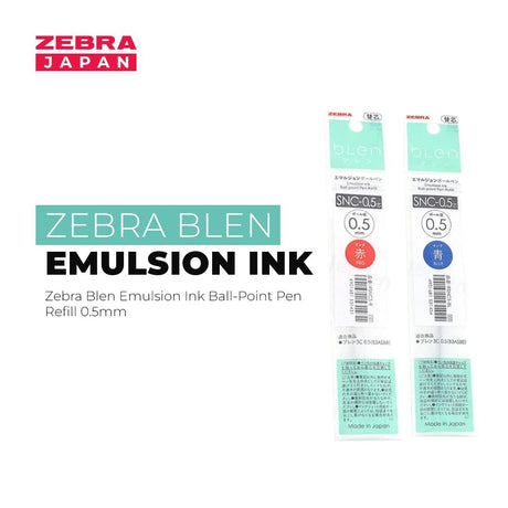 Zebra Blen 2+S Ball-Point Pen Refill 0.5mm - SCOOBOO - RSNC5-R - Refills