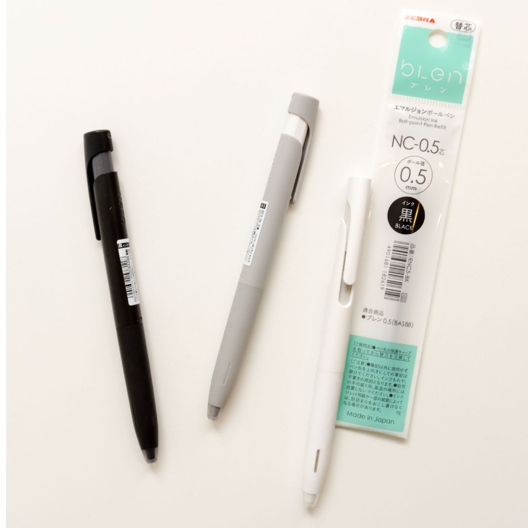 Zebra Blen Ballpoint Pen Refill 0.5mm - SCOOBOO - RNC5-BK - Refills
