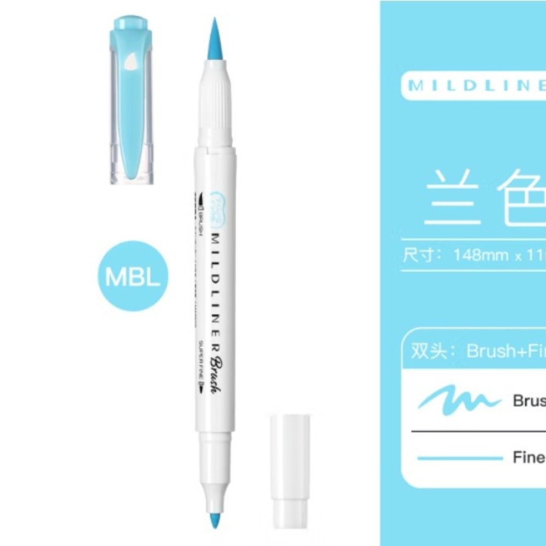 Zebra Mildliner Brush - SCOOBOO - WFT8-MBL - Highlighter