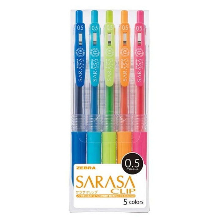 Zebra Sarasa Clip 0.5 Color Pen Set - SCOOBOO - JJ15-5CA - Gel Pens