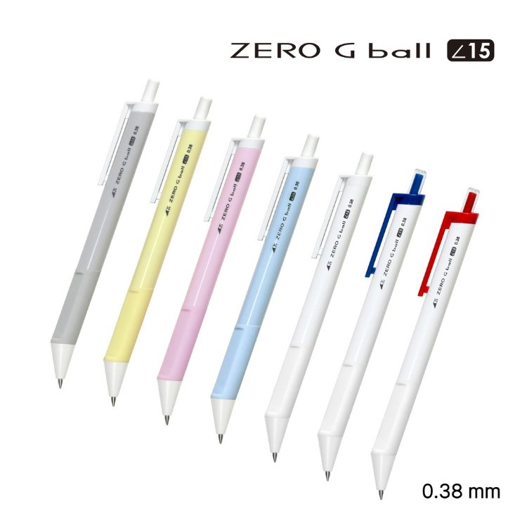 Zero G Ballpoint Pen 15° 0.38mm - SCOOBOO - 3-Classic-W-BK - Ballpoint Pen