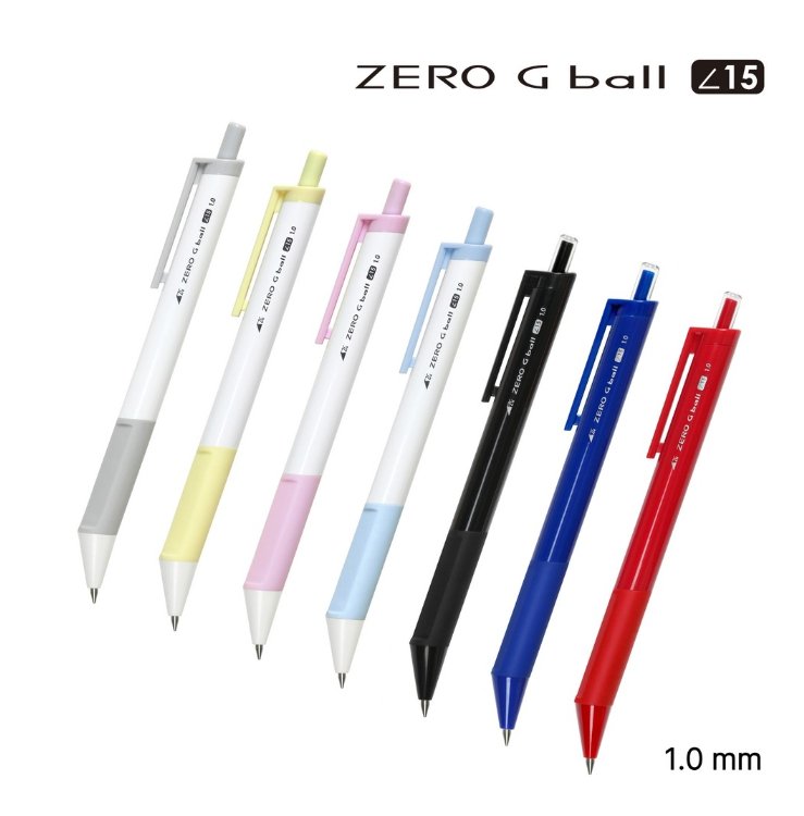 Zero G Ballpoint Pen 15° 1.0mm - SCOOBOO - 10-Classic-BK-BK - Ballpoint Pen
