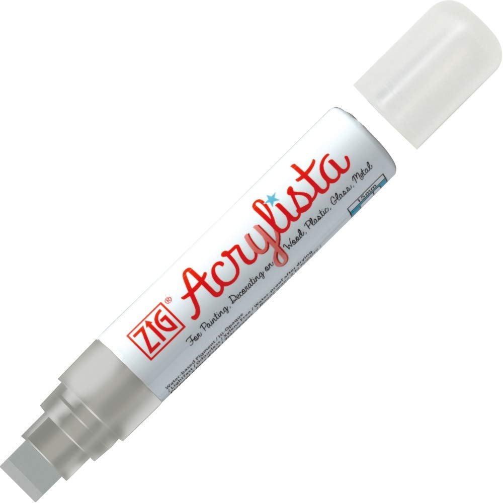 ZIG Acrylista Big & Broad Permanent Paint Marker, 15mm - SCOOBOO - PAC-120 - White-Board & Permanent Markers