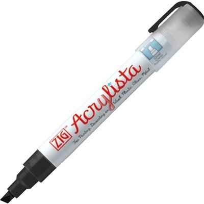 ZIG Acrylista Chisel Tip Permanet Marker, 6 mm - SCOOBOO - PAC_50 - White-Board & Permanent Markers