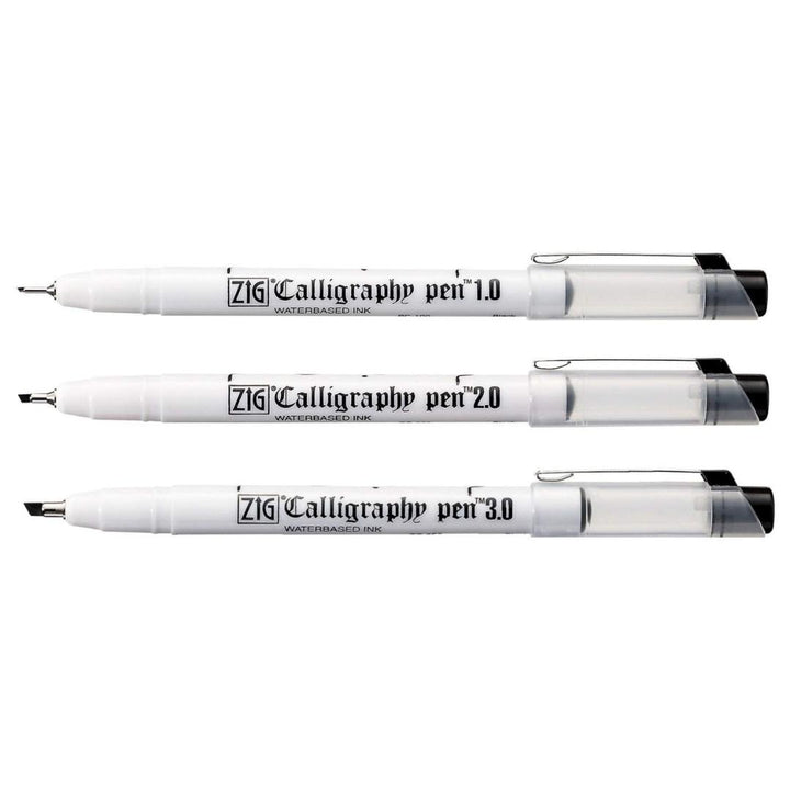 Zig Calligraphy Pens Pack Of 3 - SCOOBOO - Calligraphy Pens